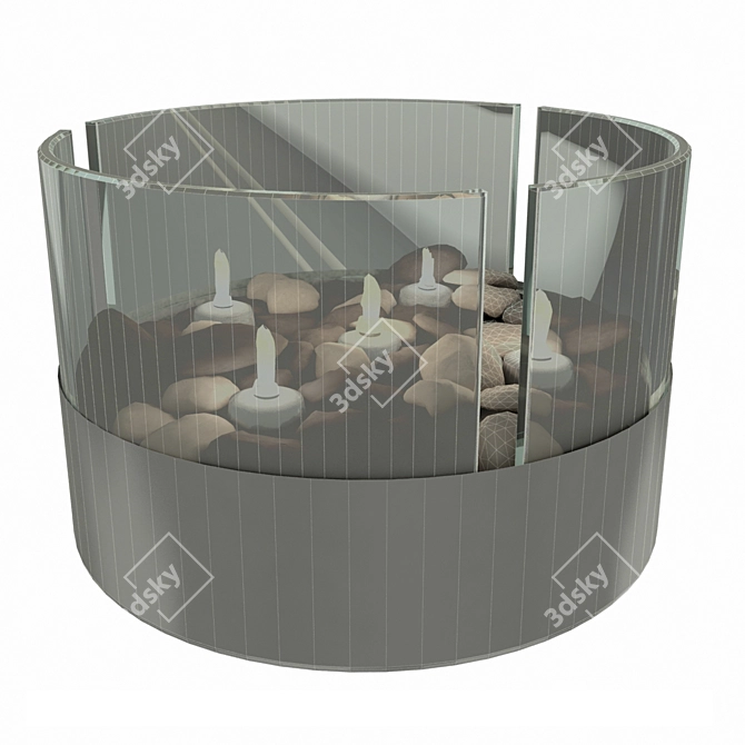 Philippi Table Fireplace BURN 3D model image 2