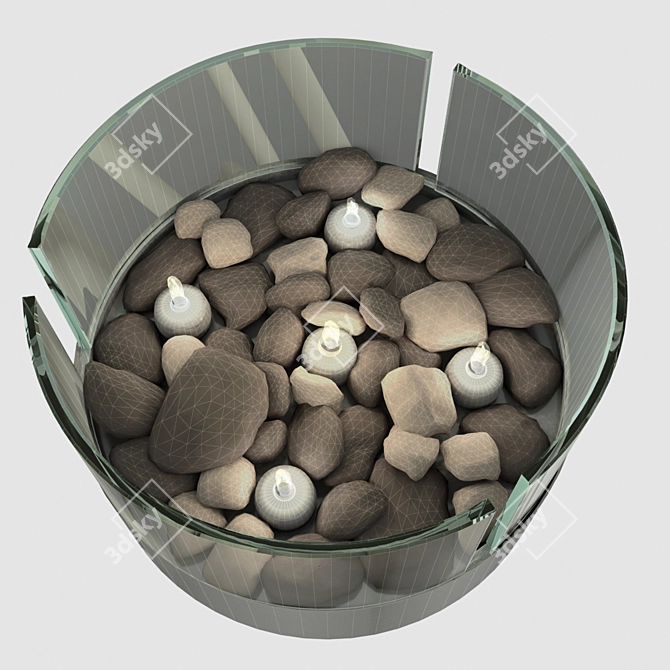 Philippi Table Fireplace BURN 3D model image 3