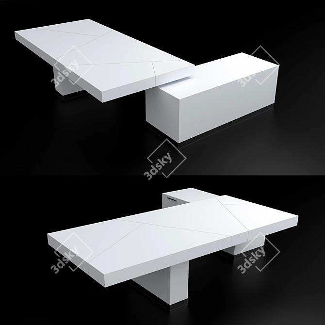 Modern Table 3D model image 2