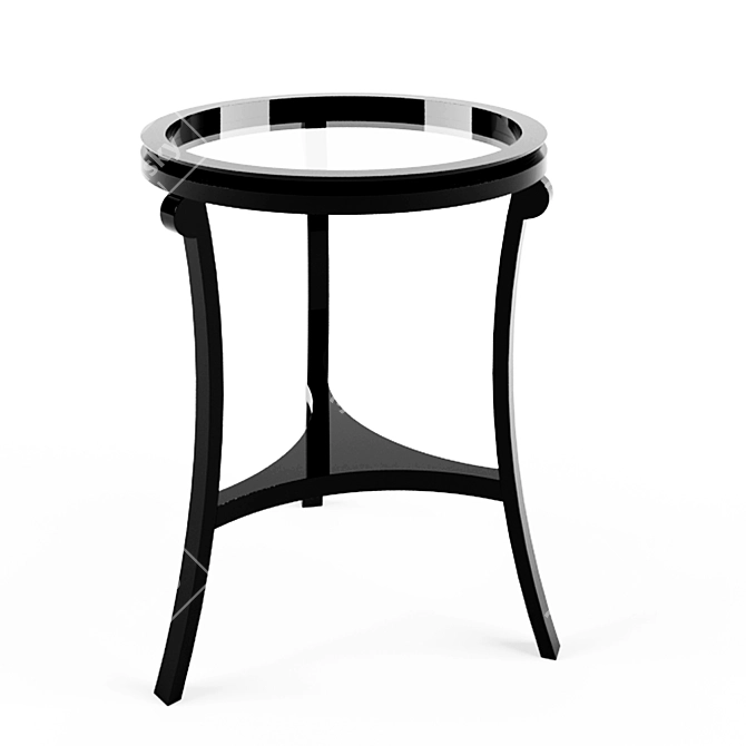 Sleek Soho Side Table 3D model image 1