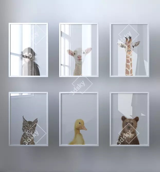 Animal Photographic Prints 3D model image 1