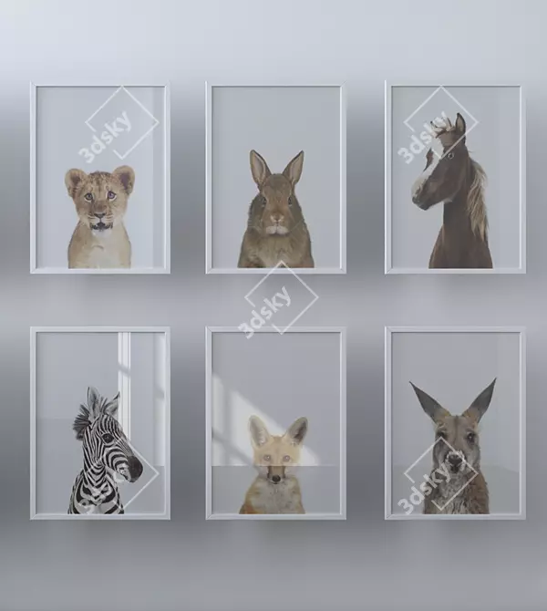 Animal Photographic Prints 3D model image 2