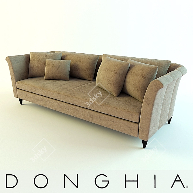 Donghia Monaco Sofa: Elegant Comfort for your Home 3D model image 1