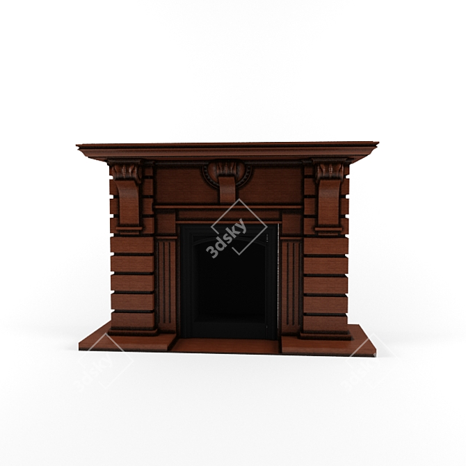 Title: Boreal Fire Pit - 2100mm Wide 3D model image 2