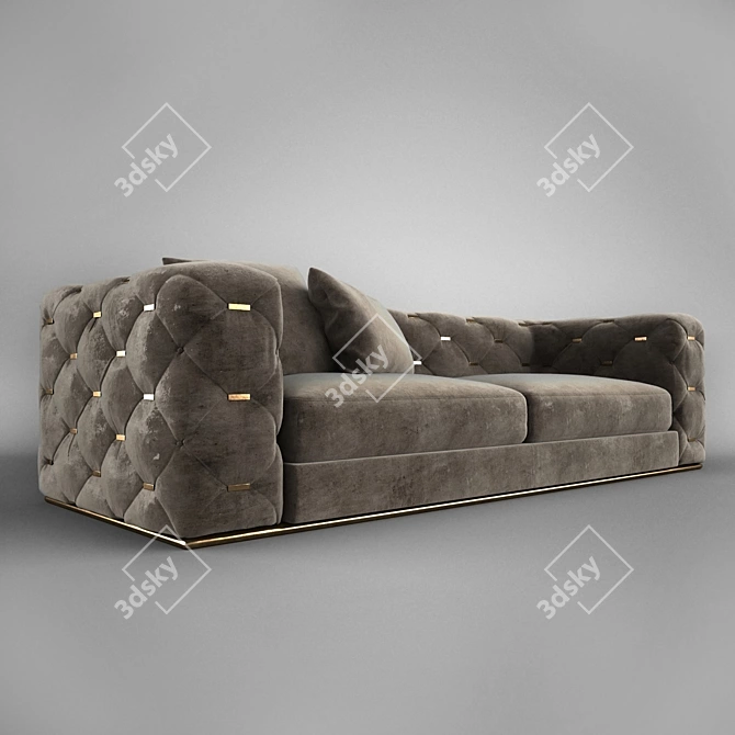 Luxurious Roberto Cavalli Sofa 3D model image 1