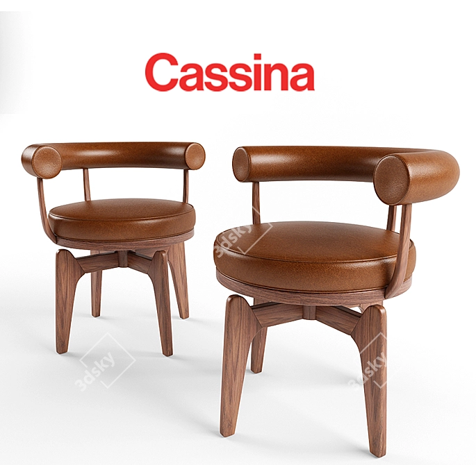 Indochine: Exquisite Cassina Chair 3D model image 1