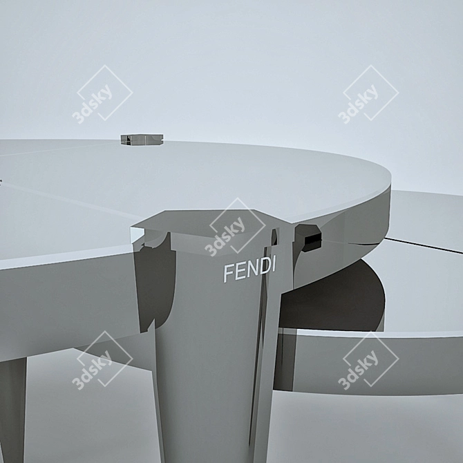 Luxury Italian Fendi Casa Coffee Table 3D model image 2