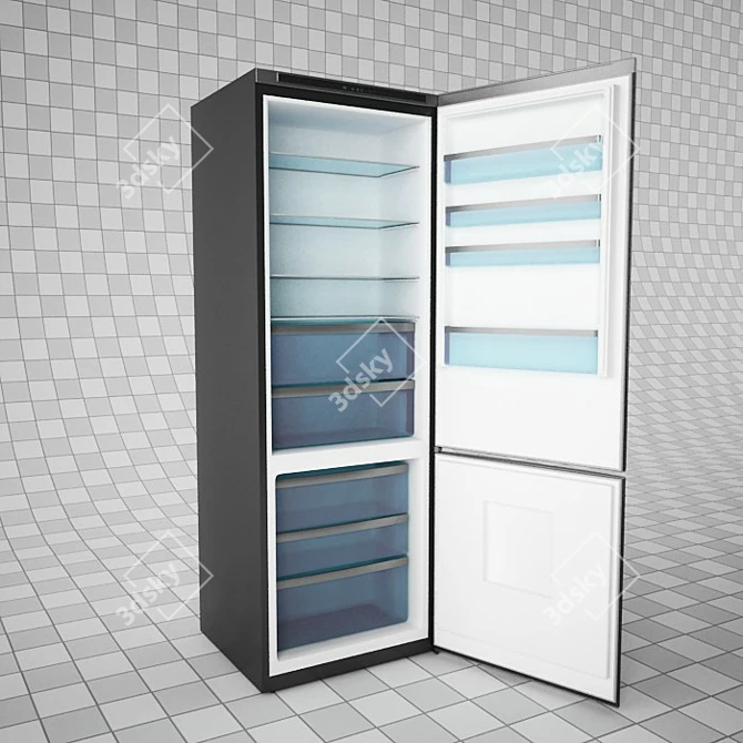 Neff 3DS Max Vray Refrigerator 3D model image 2