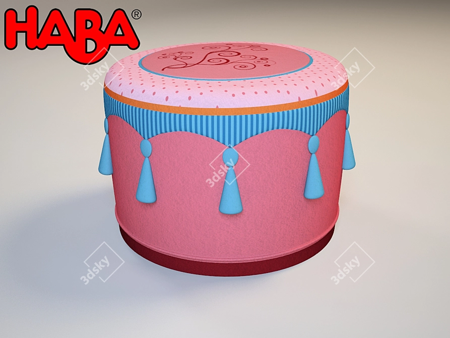 Moroccan-inspired Seat Cushion: HABA Marrakesh 3D model image 1