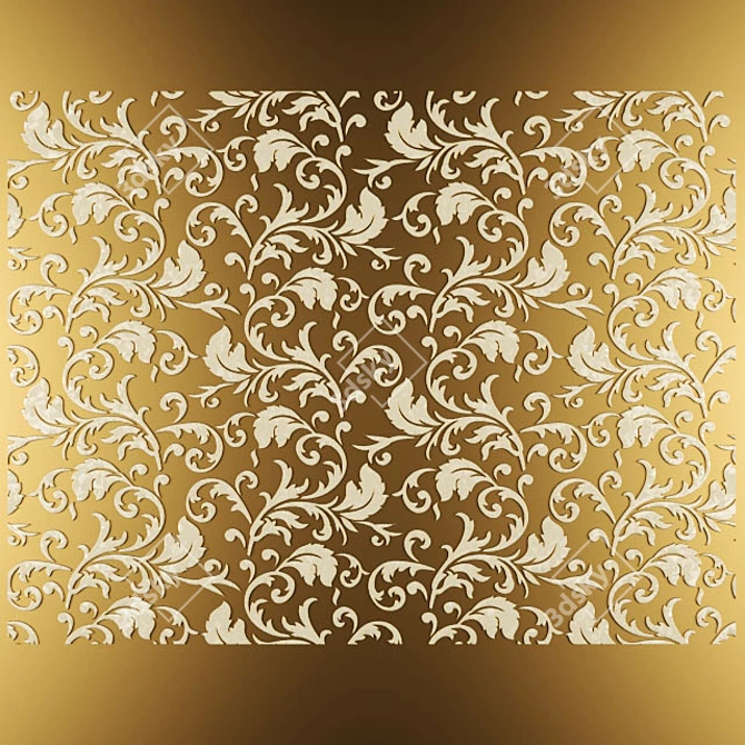 Elegant Stucco Pattern 3D model image 2