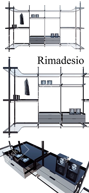 Zenit System: Versatile Living & Storage Solution 3D model image 1