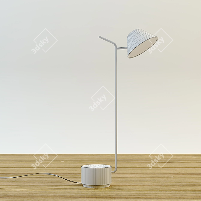 Sleek Adjustable Table Lamp 3D model image 3