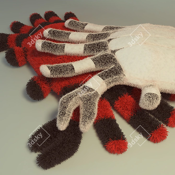 Crabby Cushions: Fun and Decorative 3D model image 1