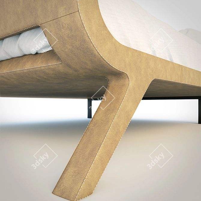 Sleek and Stylish Bonaldo Bed 3D model image 2