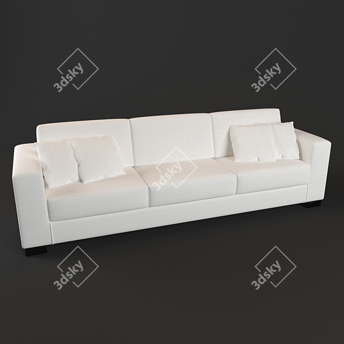 Modern Multi-functional Corner Sofa 3D model image 1