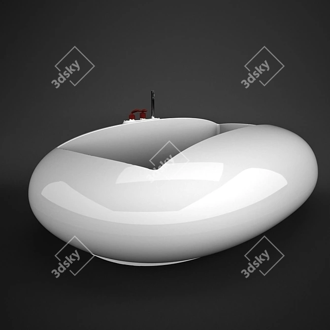 Marcel Wanders Luxe Bathtub 3D model image 1