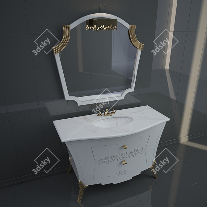 Eurodesign Bathroom Furniture 3D model image 2