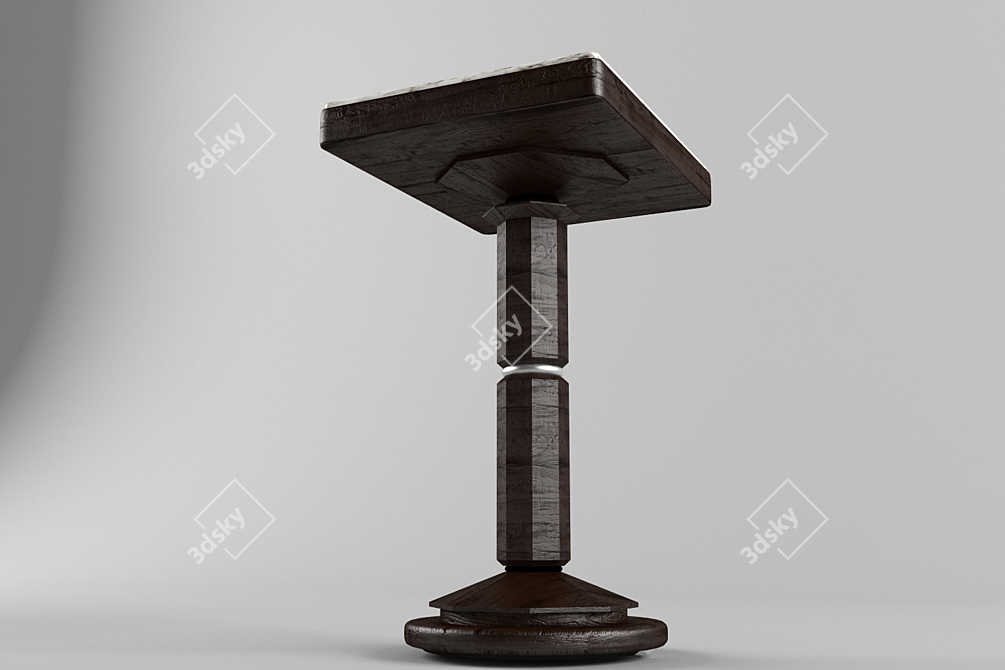 Versatile Wooden Table 3D model image 3