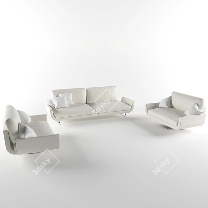ComfortMax Sofa 3D model image 2