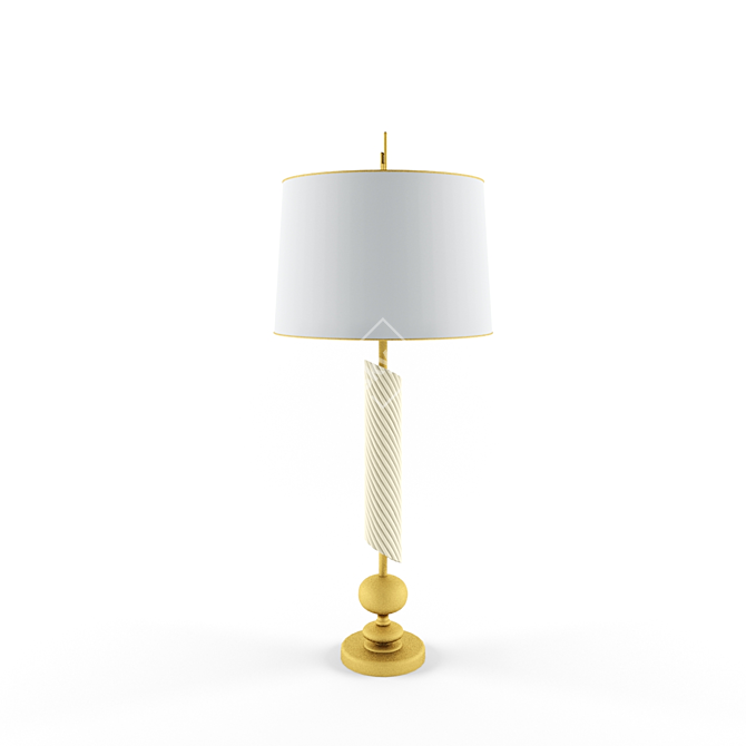 Illuminated Table Lamp: 2-in-1 3D model image 1