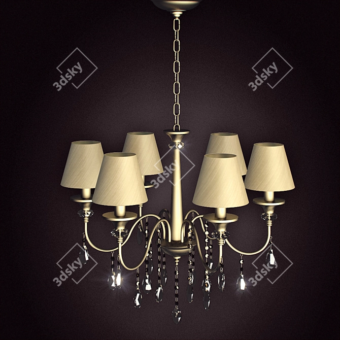 Elegant MW-Light Federica Chandelier 3D model image 1