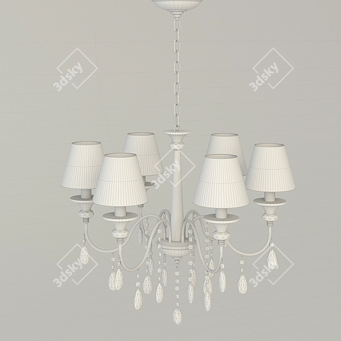 Elegant MW-Light Federica Chandelier 3D model image 2