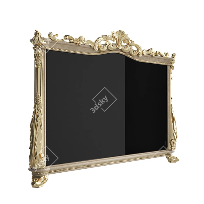 Socci Grand Palace Mirror: Classic Design, High-Poly, Vray Material 3D model image 2