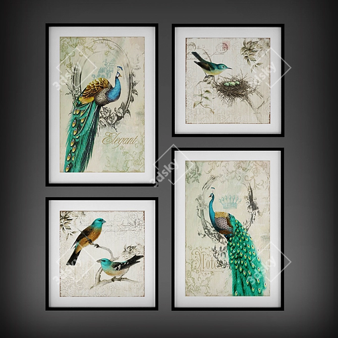 Avian Artistry: "The Birds" Collection 3D model image 1