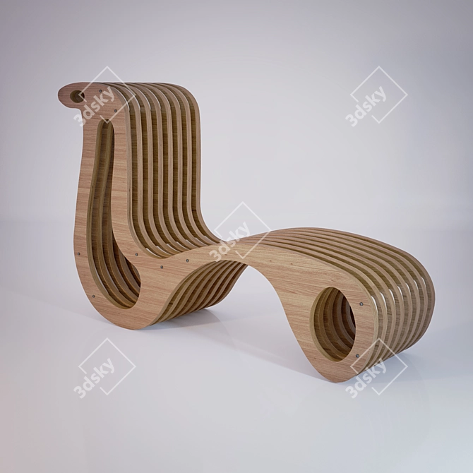 Italian Designer X2Chair: Sleek, Stylish, and Space-efficient 3D model image 2