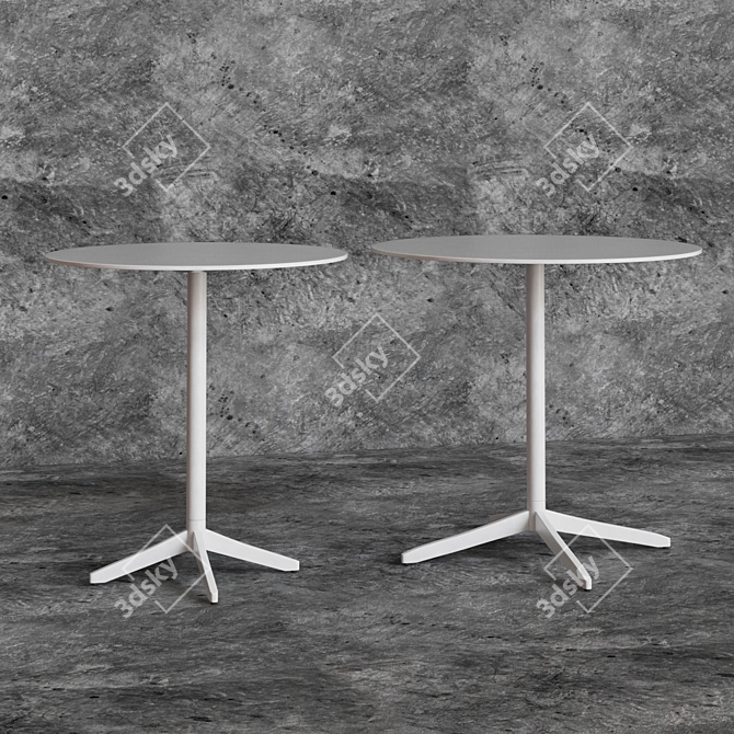 Modern Round Tables (70cm/80cm) 3D model image 1