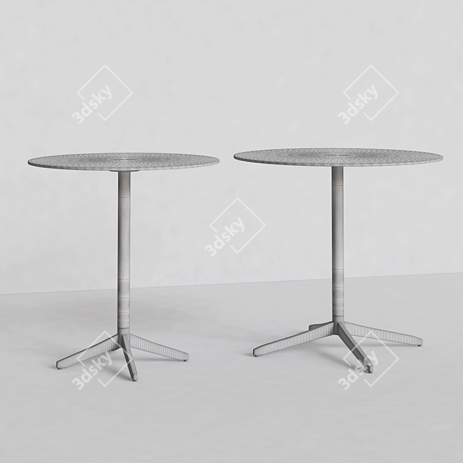 Modern Round Tables (70cm/80cm) 3D model image 3