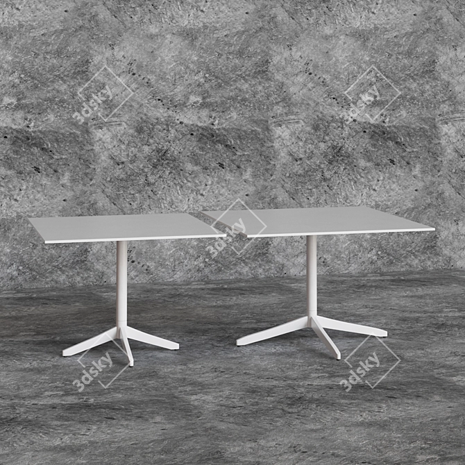 Modern Square Tables - Plank MISTER X 3D model image 1
