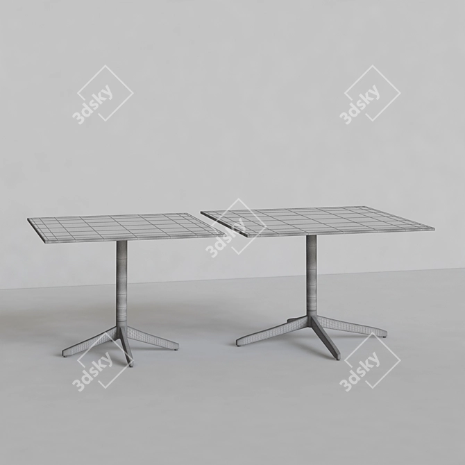 Modern Square Tables - Plank MISTER X 3D model image 3