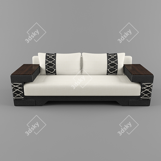 ComfortMax Sofa 3D model image 1