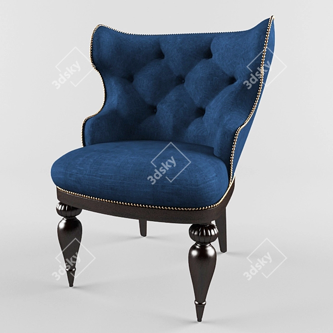 Viktoria Accent Chair: Elegant and Comfortable 3D model image 1