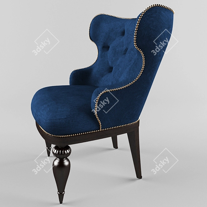 Viktoria Accent Chair: Elegant and Comfortable 3D model image 2