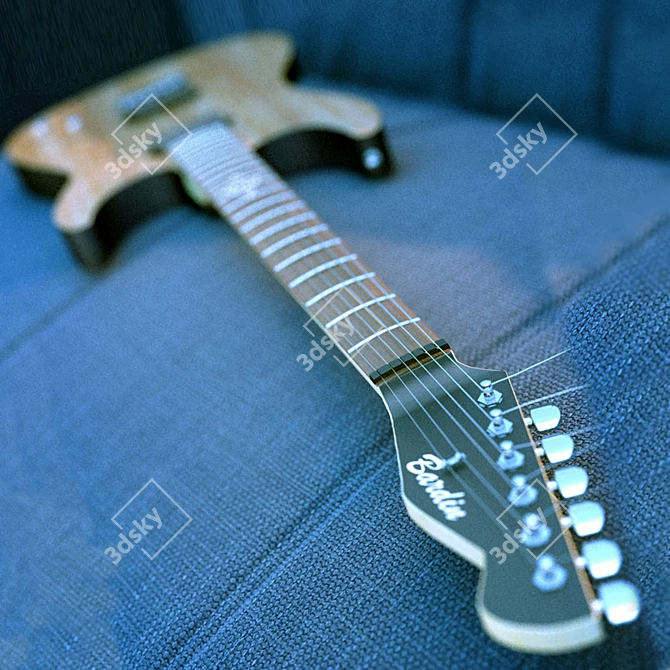 Innovative Artisan SS-1 Guitar 3D model image 3