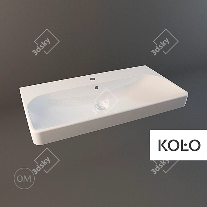 KOLO TRAFFIC Countertop Sink, 90cm 3D model image 1