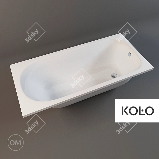 Luxury Sparks: KOLO Bath 160x75 cm 3D model image 1