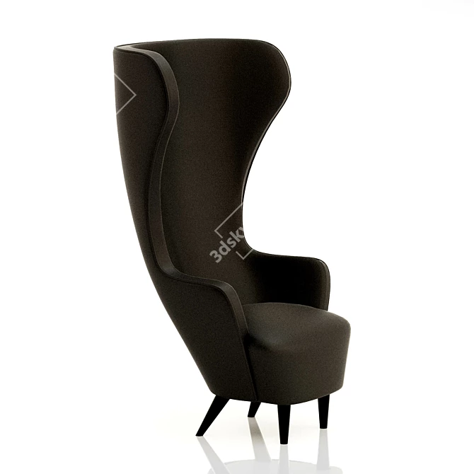 Tom Dixon Wingback Chair 3D model image 1