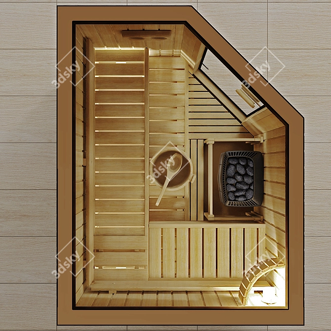 Harvia Variant Sauna: Pure Relaxation 3D model image 3