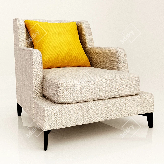 Elegant Class Armchair by vibieffe 3D model image 1