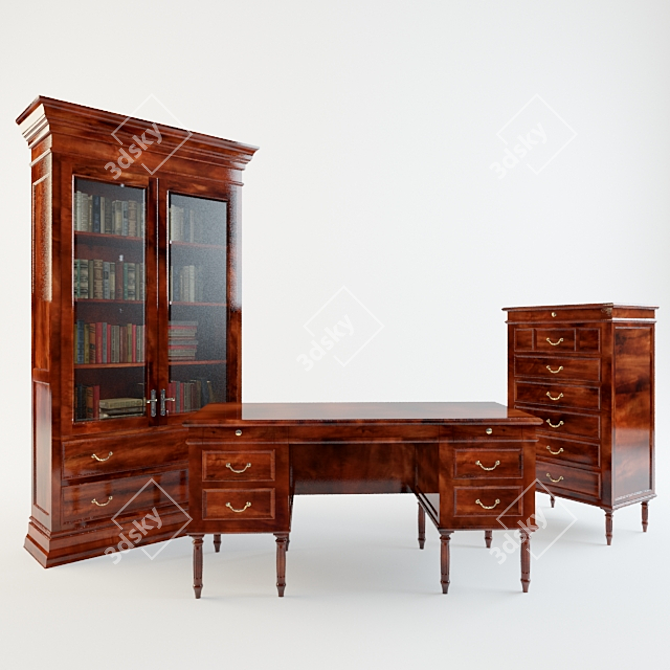 Elegant Office Furniture by Manini 3D model image 1
