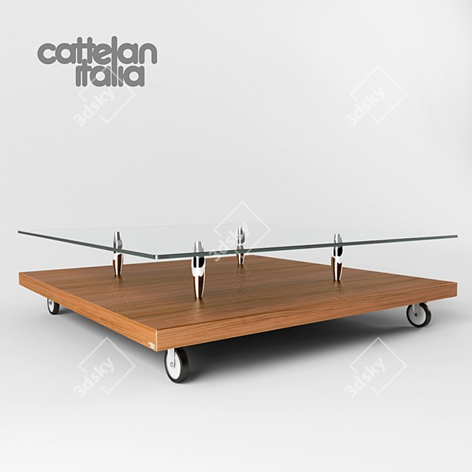 Elegant Coffee Table - Catelan Italia PARSIFAL 3D model image 1