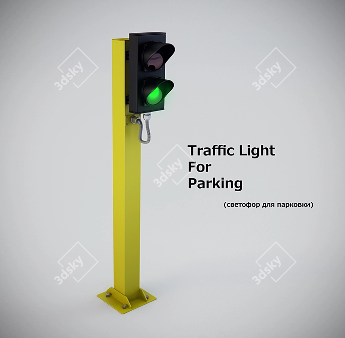  Smart Park Traffic Lights 3D model image 1
