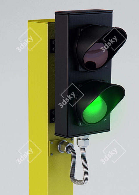  Smart Park Traffic Lights 3D model image 3