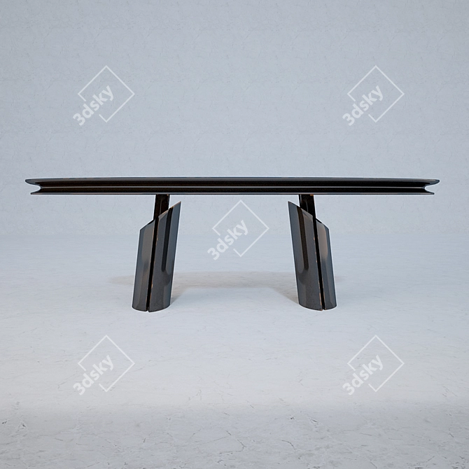 Elegant Art Deco Table 3D model image 2