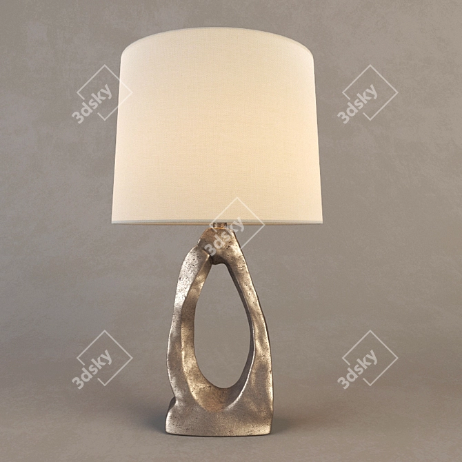 Elegant Cannes Table Lamp 3D model image 1