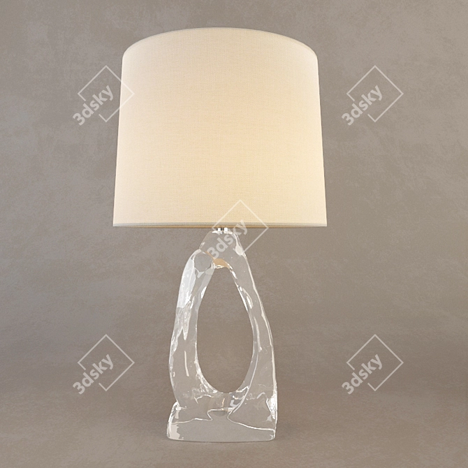 Elegant Cannes Table Lamp 3D model image 3