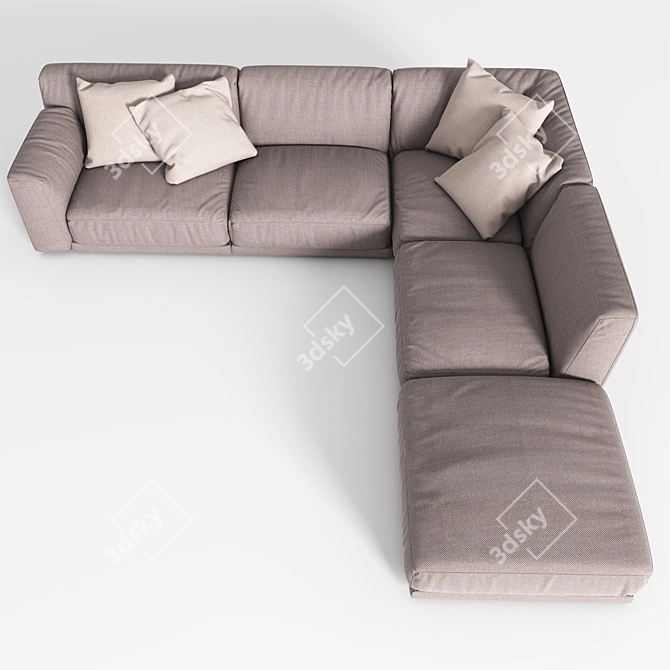 Poliform Paris-Seoul Sofa Set 3D model image 2